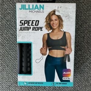 NWT Jillian Michaels Speed Jumprope in box lightweight grip for speed